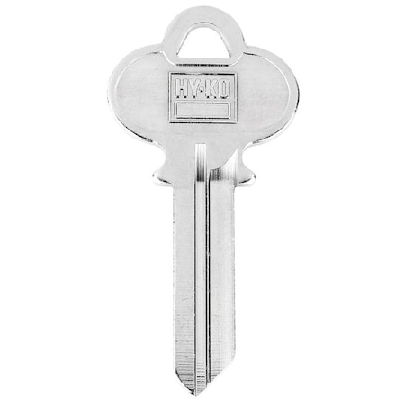 Hy-Ko Key Blank, Brass, Nickel-Plated, For: Elgin EL1 Locks 11010EL1