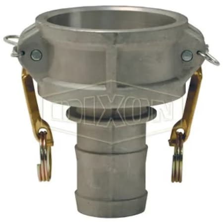 Dixon Type-C Cam and Groove Reducing Coupler, 5 x 4 in Nominal, Female Coupler x Hose Shank End Style, Alu 5040-C-AL