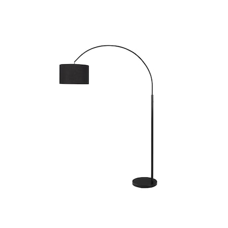 Monarch Specialties Lighting, 81-in. h, Floor Lamp, Black Metal, Black Shade, Contemporary I 9641