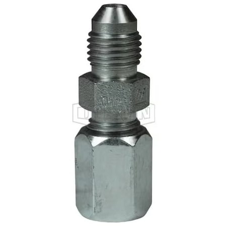 Dixon The Right Connection Flareless Bite Fitting, 3/8 x 9/16 in Nominal, Male Tube x Male JIC 37Deg End S FLC2402-06-06