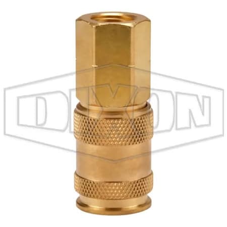 Dixon 1/4 in UNI COUPLER, 3/8 in BSPP BRASS 2UBF3-B