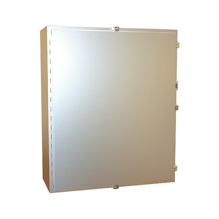 Hammond Clamps Electrical Enclosure, 36 in H, 12 in D, 30 in W, 12, 13, 3R, 4, 4X, Stainless Steel 1418N4SSM12