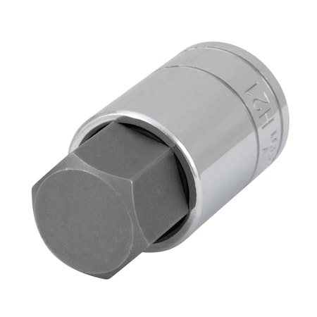 Performance Tool 1/2 In Dr. Hex Bit Socket 21Mm, W32991 W32991