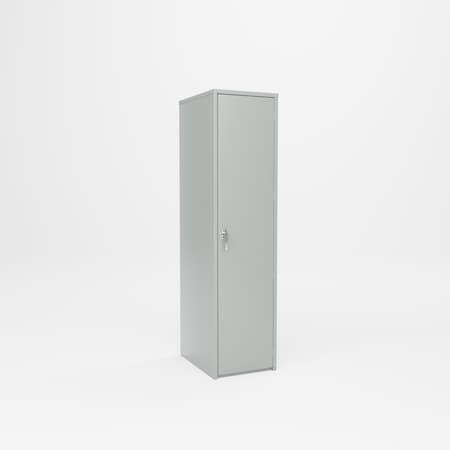 Pucel Narrow Storage Cabinet, 18 in W x 72 in H x 24 in D, Light Blue HDSC-1872-24-4