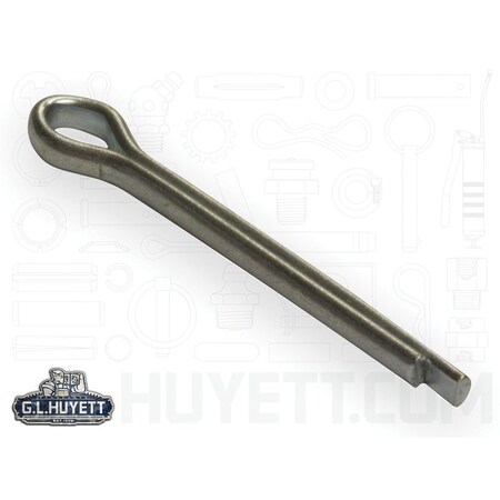 Huyett Cotter Pin, Zinc Plated Carbon Steel, 0.125 in Dia x 1.250 in Effective Length CP-125-1250