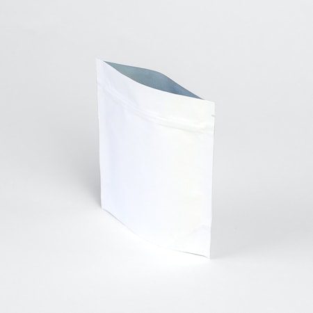 Elevate Packaging 2oz White Compostable Stand Up Pouch, 100PK HC0202