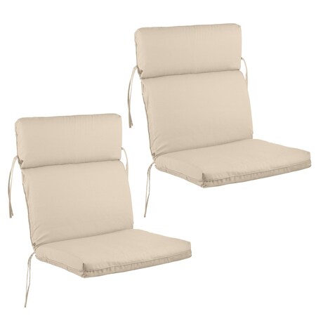 Lavish Home High Back Outdoor Chair Cushions for Patio Furniture Seats Water, Fade & UV-Resistant Fabric 82-TEX1061T