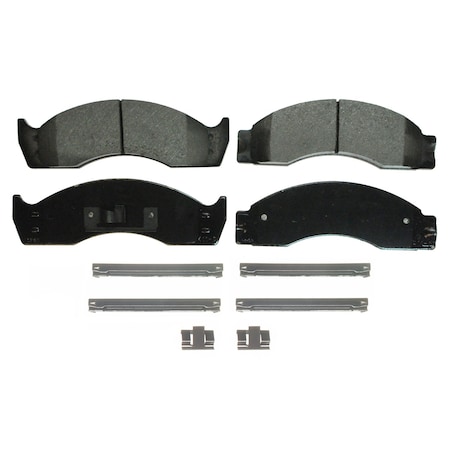 Wagner Brake QuickStop Front; Rear Disc Brake Pad Set Semi-Metallic,  ZX411