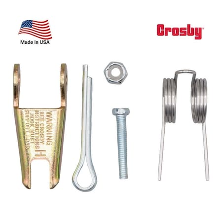 Mytee Products Crosby S-4320 Replacement Steel Hook Latch Kit 1096325 for 3/4-1 Ton WLL Hooks RLK-1T-CR