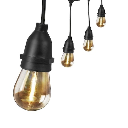 Feit Electric 72122 String Light Set, 120 V, 1 W, 12-Lamp, LED Lamp, Amber Light, 11,000 hr Average Life, 20 ft L SL20-10/FIL