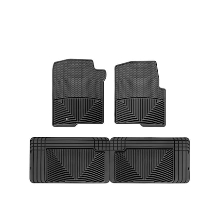 Weathertech Black, Front and Rear All Weather Floor Mats W42-W25