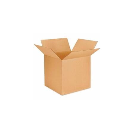 Universal Fixed-Depth Brown Corrugated Shipping Boxes, RSC, Large, 12"x12"x7", Brown Kraft, 25PK 166352