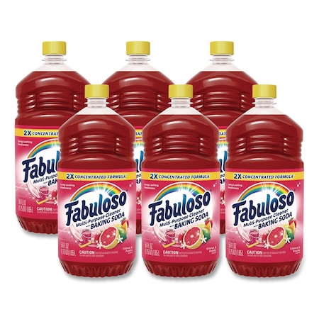 Fabuloso Multi-Use Cleaner, Citrus Scent, 56 oz Bottle, 6PK 153091