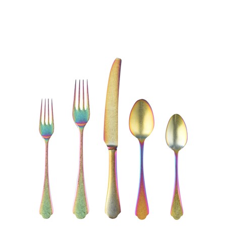 Mepra Dolce Vita Pewter Rainbow Flatware  Set - 5 Pcs. 106422005PA