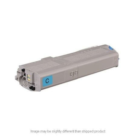 Okidata Replacement, CYAN Compatible Toner, 6,000 page yield 46490603