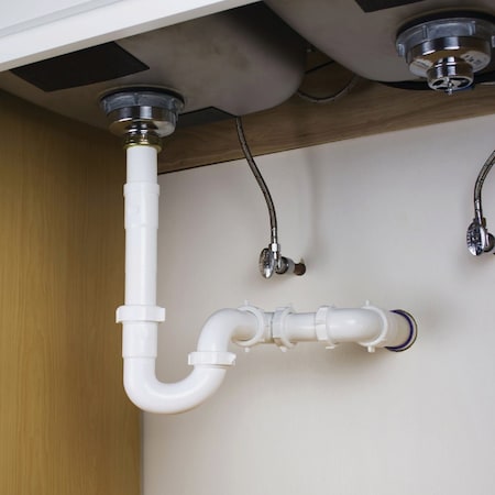 Keeney Mfg 1-1/2'' x 12'' White Plastic Extension Tube 20-12WK