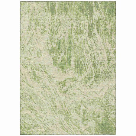 Homeroots 10' X 14' Sage And Ivory Abstract Washable Indoor Outdoor Area Rug 614268