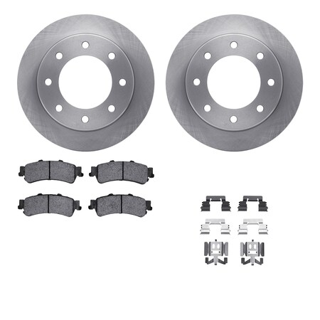 Dynamic Friction Co DFC Brake Rotor with 5000 Brake Pads and Hardware Kit 6512-46105