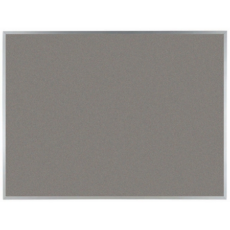Aarco VIC Cork Bulletin Board w/ a Clear Satin Anodized Al Frame, Mushroom Medley 36''Hx48''W DW3648208