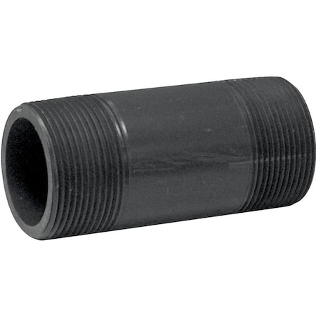 Genova LASCO 215040BC Pipe Nipple, 112 in, MIP, PVC, Gray, SCH 80 Schedule, 4 in L P-112-4