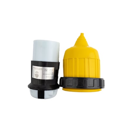 Power Sentry RV Inlet, L5-30R, 30 A, 125 V, Yellow/Black GLRV30TR-kit