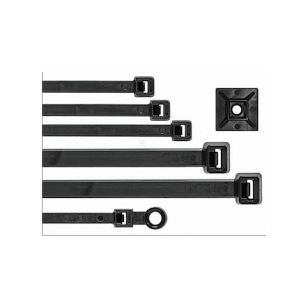 King Innovation 18 In Heavy-Duty Cable Ties (Black), 50PK 46-418UVB