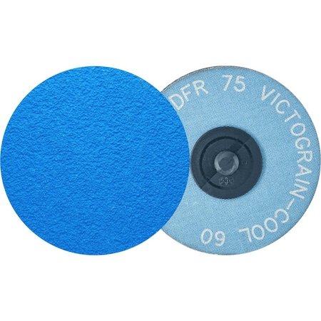 Pferd PFERD COMBIDISC Abrasive Disc, 3in Dia, Type CD, 60 Grit, VICTOGRAIN-COOL 42446