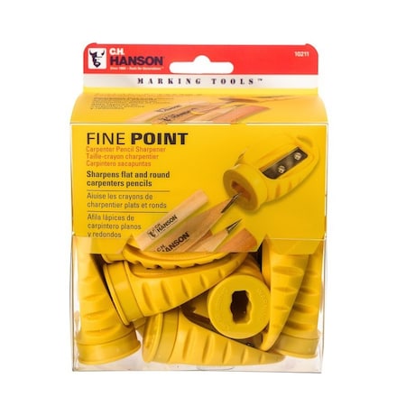 C.H. Hanson Pencil Sharpener, Yellow Housing 10211