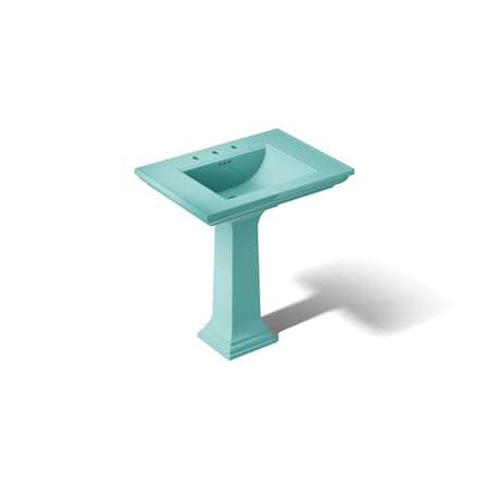 Kohler Memoirs Stately 30-3/4" rectangular pedestal bathroom sink 2268-8-H15