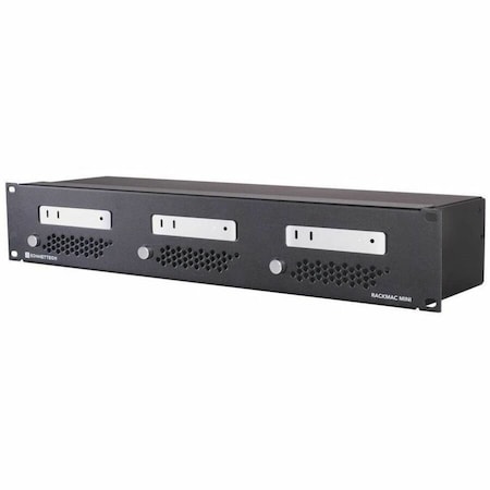 Sonnet RACKMAC MINI (2024+) 2U ENCLOSURE TO MOUNT AND SECURE ONE, TWO, OR THREE MAC MIN RACK-MIN-3X