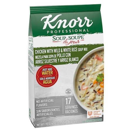 Knorr Professional Soup du Jour Chicken with Wild and White Rice Soup Mix, 30.2 Ounce 84125321