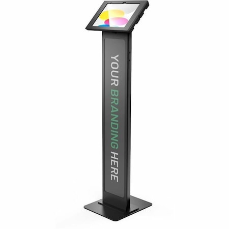 Compulocks IPAD 10TH-11TH (A16) GEN, APEX ENCLOSURE BRANDABLE FLOOR STAND - BLACK 140B209APXB