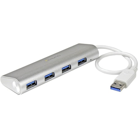 Startech.Com 4-Port USB Hub, USB A to 4x USB-A Ports, USB 5Gbps, Bus-Powered, Portable Laptop USB 3.0 Hub ST43004UA