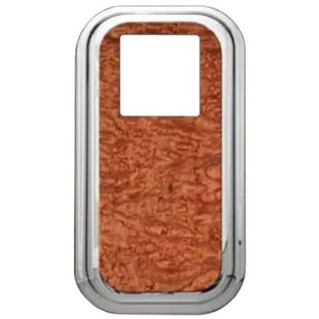 Replacement For Peterbilt 379 Year 2005 Chrome Shift Tower Platform Cover W Full Rosewood Top
