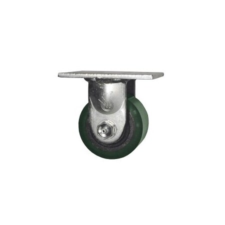 Service Caster 3.25 Inch Green Poly on Cast Iron Wheel Rigid Caster with Ball Bearing SCC SCC-30R3420-PUB-GB