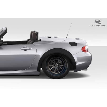 Duraflex 2005-2015 Mazda Miata Super20 Look Style Rear Fender Flares, Signature Black, 2PK 113781