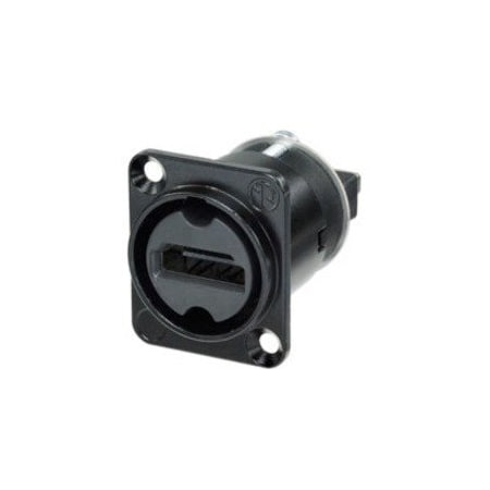 Neutrik Audio Video Connector - 1 x HDMI Digital Audio/Video - Female - Black NAHDMI-W-B