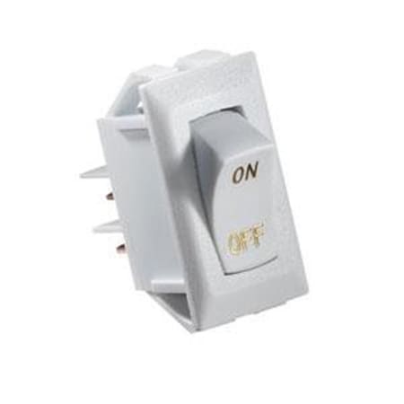 Rv Designer S265 10 Amp Rocker Switch, White, 10PK R6R-S265