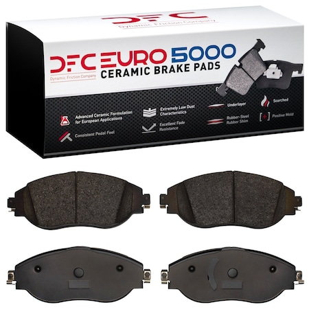 Dfc 5000 Euro Ceramic Disc Brake Pad Set,  1600-1633-10