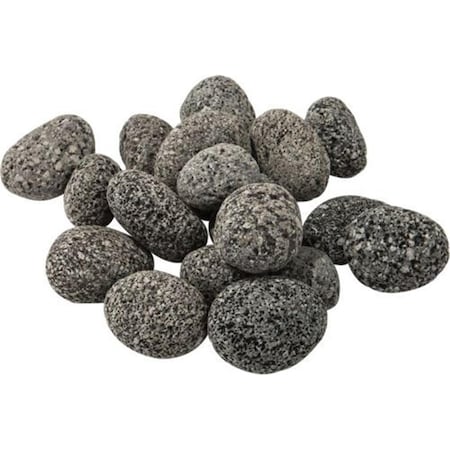 Dagan 1-2 in. Rolled Lava Rock, Grey RLR-12