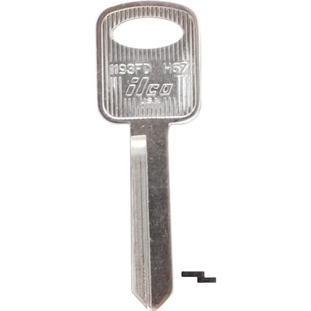 Ilco Ford Nickel Plated Automotive Key H67 / 1193FD, 10PK IAL01457002
