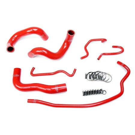 Hps Performance High Temp Reinforced Silicone Radiator Coolant Hose Kit, Red, 57-1724-RED