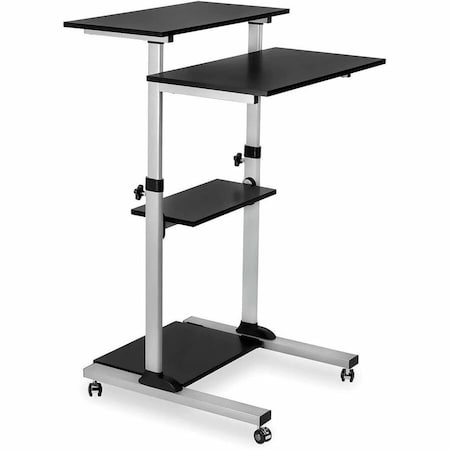 Mount-It Adjustable Rolling Computer Desk MI-7940B