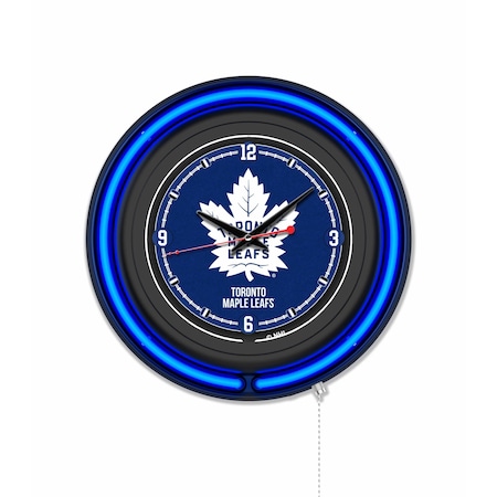 Holland Bar Stool Toronto Maple Leafs 15 Double Neon Wall Clock Clk15BK
