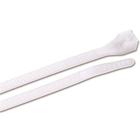 Acoustic Cable Tie, 6 in L, 1-3/8 in Max Bundle Dia., Natural, Nylon 6/6, 30 lb Strength AC3678973