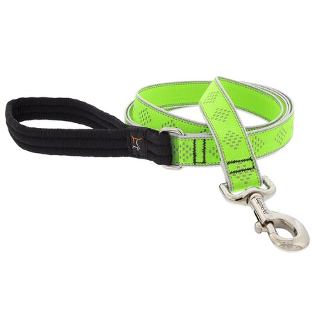 Lupinepet Reflective Green Diamond Nylon Dog Leash 48159
