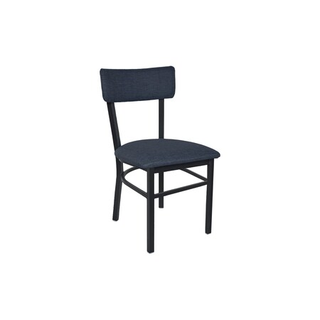 Bfm Seating Bristol Chair - Grade 4 Upholstered Seat & Back - Steel Frame - Sand Black Finish 4301CSTT011-SB