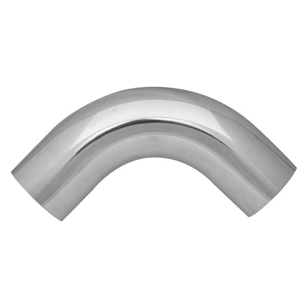 Superjock 2.25 in. O.D. Universal Aluminum Tubing 90 deg Bend - Polished SU3846914