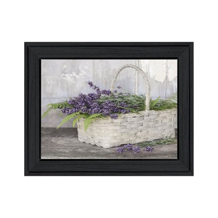 Homeroots My Lavender Black Framed Print Wall Art 530174