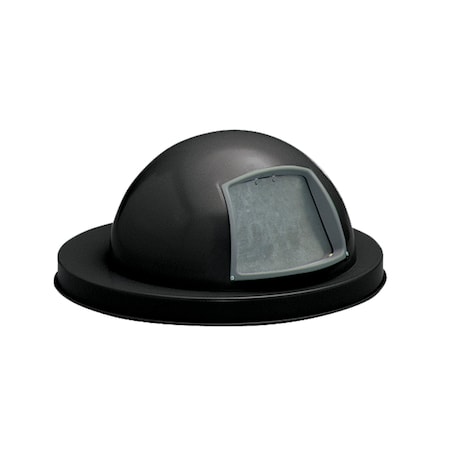 Witt Industries Black Outdoor, Metal Dome Top with Push Door M3601-DTL-BK